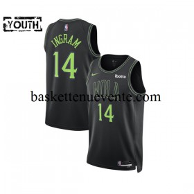 Maillot Basket New Orleans Pelicans Brandon Ingram 14 2023-2024 Nike City Edition Noir Swingman - Enfant